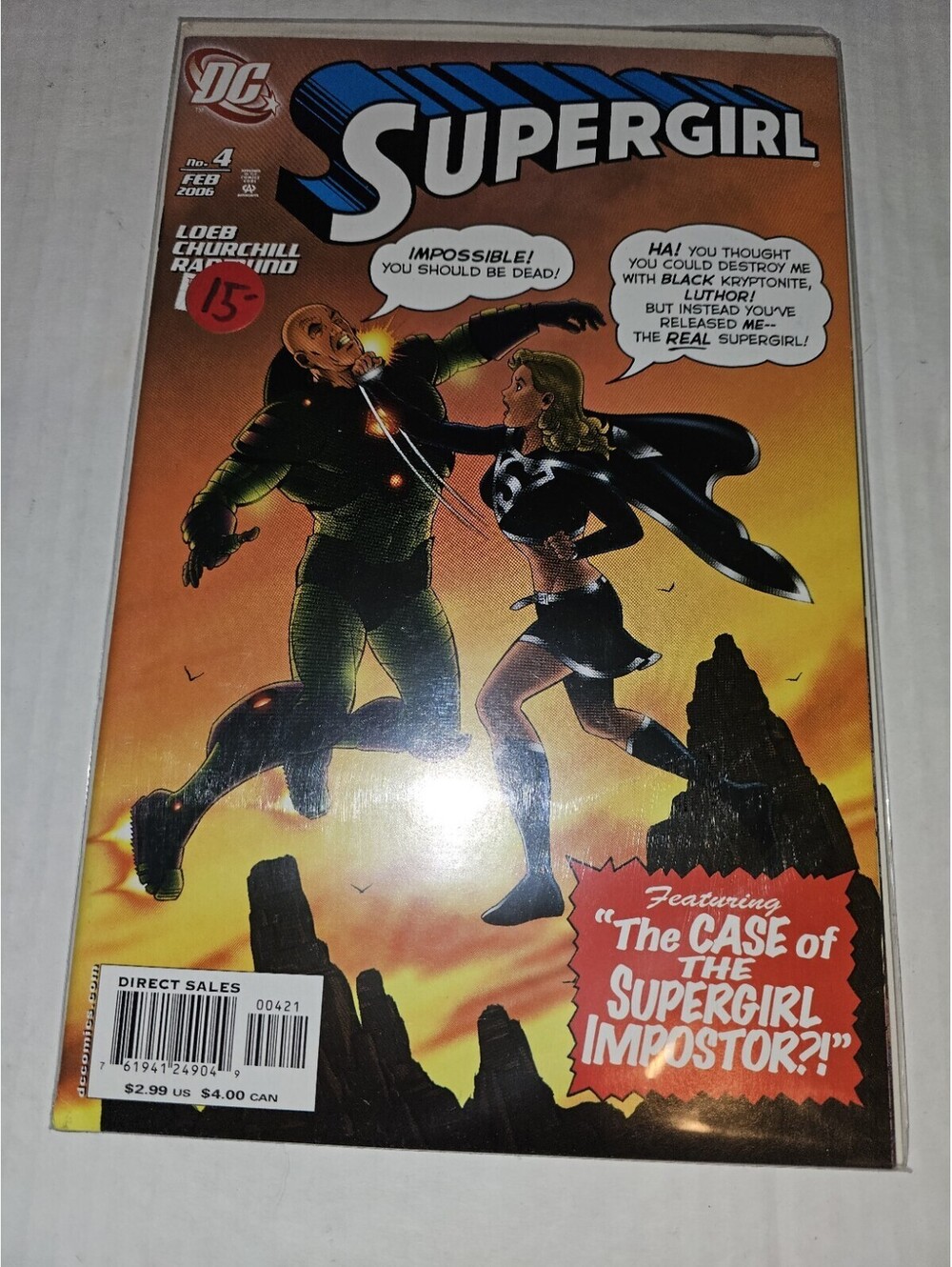 Supergirl #4 Ian Churchill Cover (DC Comics feb 2006)